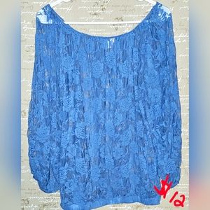 See-through Floral Dress Shirt